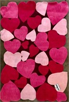 4' x 6' Zoomania Collection Pink Love Area Rug