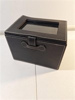 Black Leather Photo Album Box
