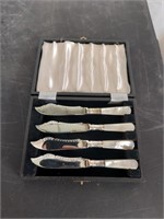 Pearl handle silverplate desert knives