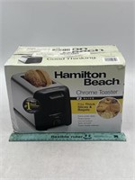 NEW Hamilton Beach Chrome Toaster Thick Slice