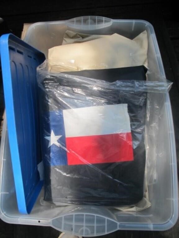 BOX OF COVERS AND TARPS