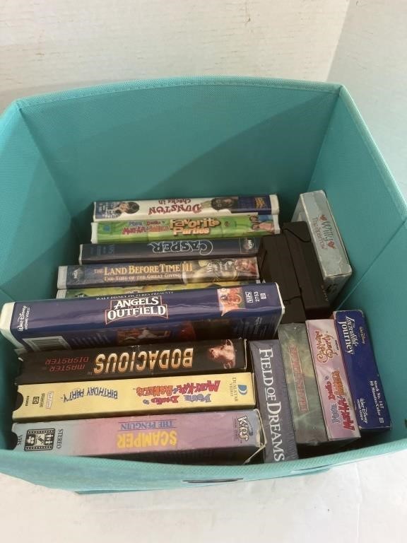 Bin of VHS Movies