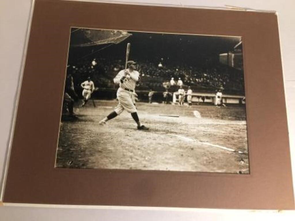 BABE RUTH 1932 BOSTON ENLARGED PHOTO FROM A NEGATI