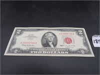 1963 2 Dollar Red Seal Note