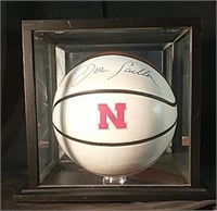 Doc Sadler Signed Basketball in Display