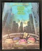 16x20" Framed TMNT Movie Poster 1990