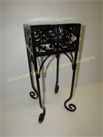 Metal Plant Stand w Glass Top