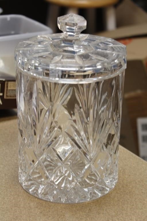 Cut Glass Jar