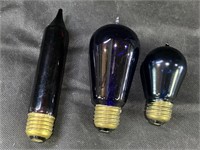 VTG Ruby & Cobalt Light Bulbs