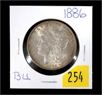 1886 Morgan dollar, BU