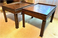 pair end tables - good condition