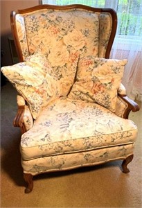 vintage wing-back chair