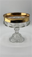 KIngs Crown Thumb Print Compote Candy Dish