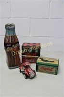 Coca- Cola Tins & Handmade Car