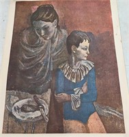 Vintage Pablo Picasso Mother And Child Print