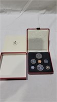 1967 Canadian uncirculated coin set cased