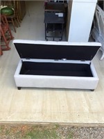 Upholstered Storage Ottoman Bench Seat 50W x 19D