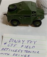 Dinky toy # 688 Artillery Tractor w/driver
