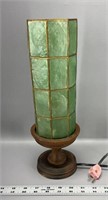 Vintage green Mika 13 inch table lamp