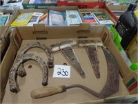 Vintage Horseshoes and Hinges Lot