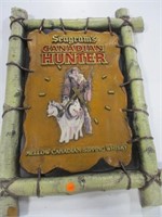 Seagrams Gardian Hunter PIcture/Clock