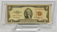 1953A Red Seal $2 Legal Tender Banknote
