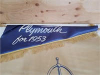 1953 Plymouth dealer banner 53x 29