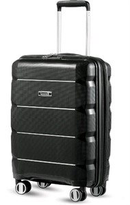 LUGGEX Black Carry On Luggage