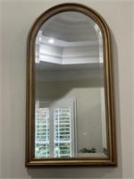 Gold Framed Beveled Mirror