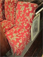 3 Floral Dining Chairs