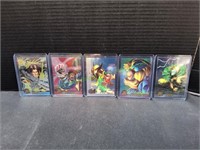 (5) 1995 Marvel X-Men Trading Cards