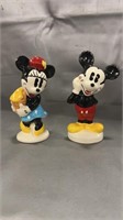 Mickey and Minnie Mouse Salt and Pepper Shakers