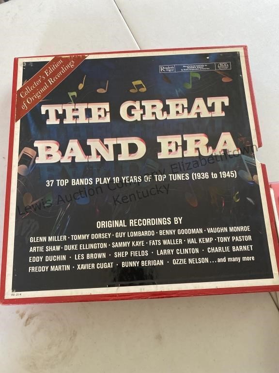 Box of reader digest albums the great band era,