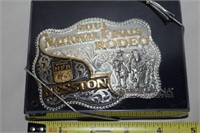 Hesston National Finals Rodeo Belt Buckle 2013