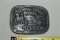 Hesston National Finals Rodeo Belt Buckle 2012