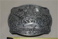 Hesston Pewter 50th Ann 1997 Agco Belt Buckle