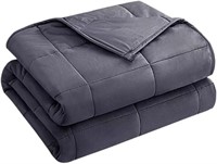 Weighted Blanket for Adults (12 lbs, 48" x 72", Gr