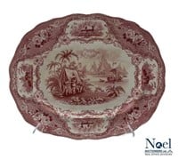 Decorative Columbus Ironstone Plate