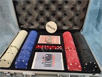 Poker Set in Metal Carry Case