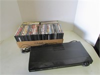 Box of 35-40 DVD's and Fancy RCA DVD player