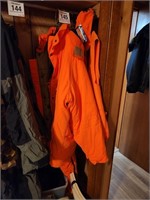 Blaze orange - coat is XXL & bibs are XL