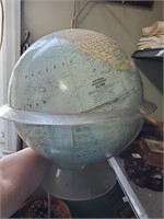 National Geographic  Globe 1961 in Plastic Base