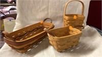 Lot of 3 Longaberger Baskets