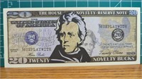 Andrew Jackson novelty banknote