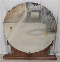 (W) Wooden Dresser Mirror (32.5")