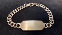 Silver Inscribed Bracelet