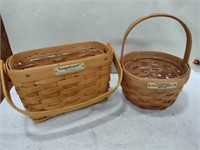 2 longaberger baskets