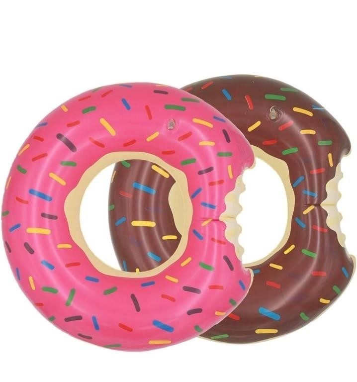 2 Pack 23.6-inch - Ucity Kids Donut Pool Floats -