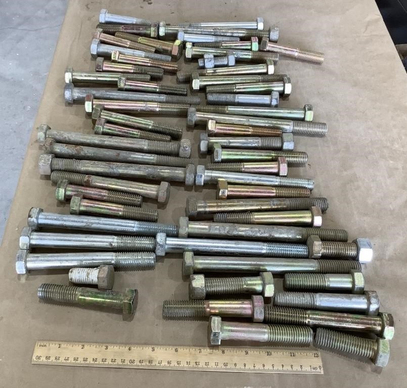 Large assortment of various bolts