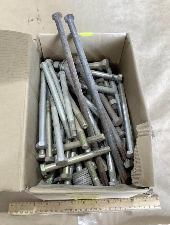 Large assortment of various bolts